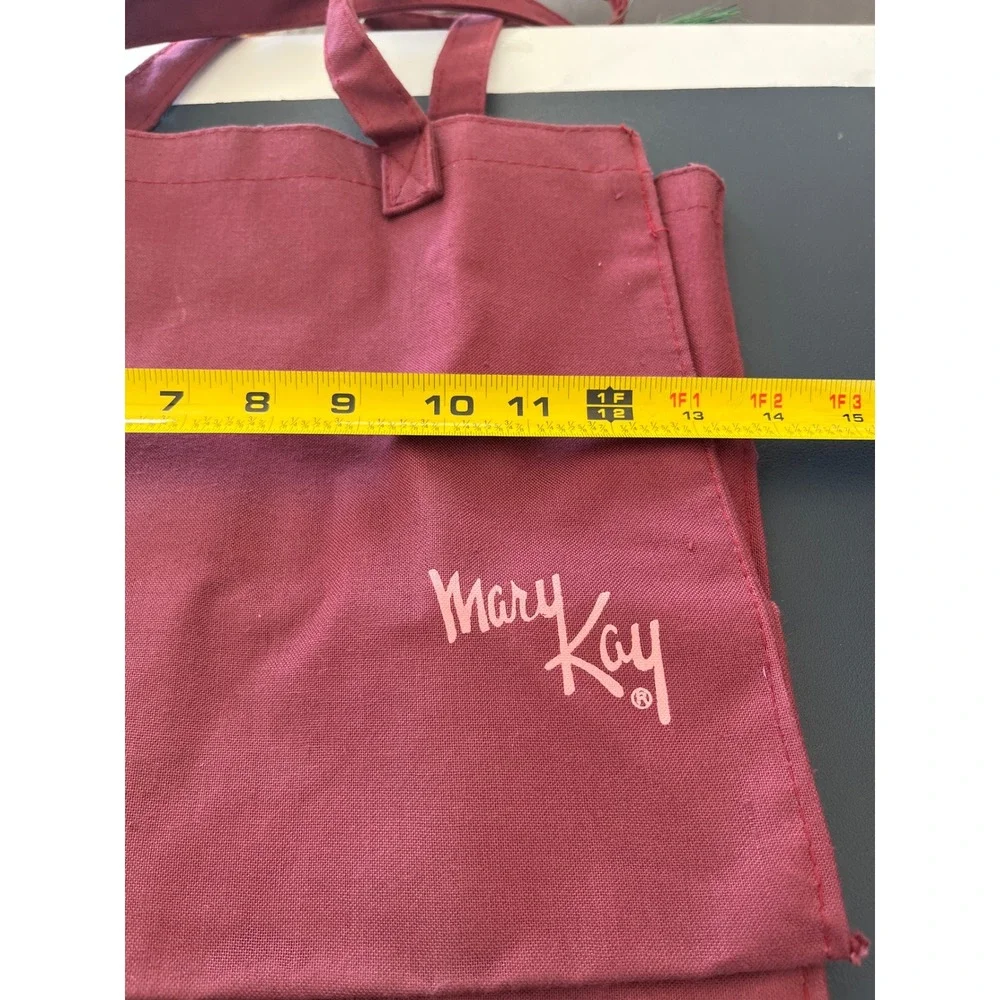 Mary Kay‎ Burgundy Canvas Tote Bag with Pink Logo